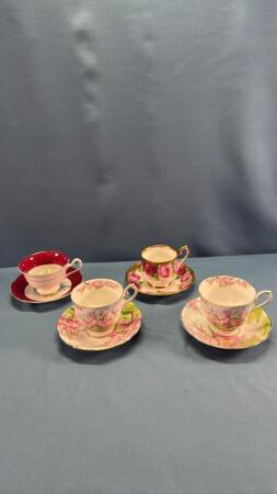(4) ROYAL ALBERT CUPS & SAUCERS