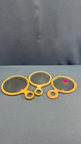 (3) 1940'S DRESSER MIRRORS