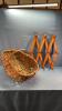 WICKER APPLE PICKING BASKET