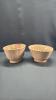 (2) 4IN HIGH PORCELAIN JELLY MOLDS
