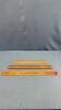 (3) WOODEN RULERS
