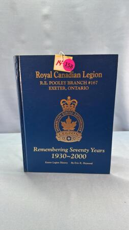 ROYAL CDN LEGION EXETER LEGION HISTORY BOOK