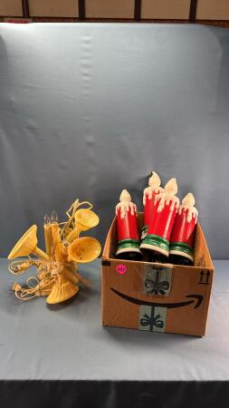 QUANTITY OF LIGHT UP CHRISTMAS CANDLES ETC