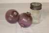 2 Coloured Lightening Rod Balls, Gem Jar