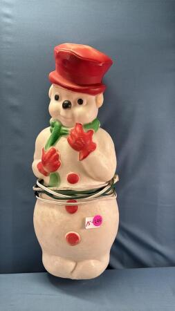 21IN PLASTIC LIGHT UP SNOWMAN