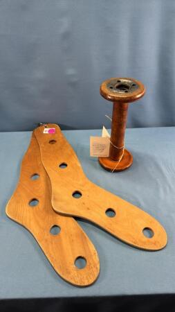 PAIR OF WOODEN SOCK STRETCHERS