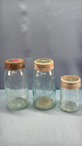 (3) CROWN SEALERS WITH GREEN TINGE