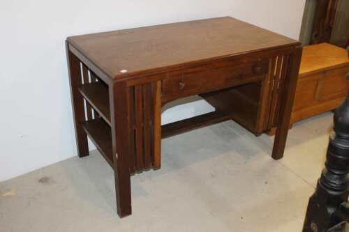 Oak Library Table (2 Sided)