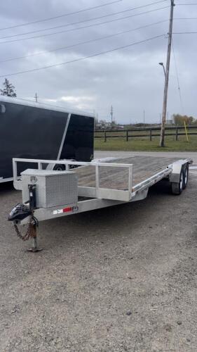 2023 26FT ALUMINUM FLAT DECK TANDEM TRAILER