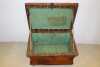 Wooden Storage Box, Decorated Tin Top & Interior - 3