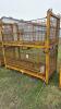 PAIR OF STEEL 80IN X 38IN X 32IN STACKING CRATES