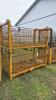 PAIR OF STEEL 80IN X 38IN X 32IN STACKING CRATES - 3