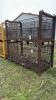 PAIR OF STEEL 80IN X 38IN X 32IN STACKING CRATES