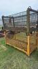 PAIR OF STEEL 80IN X 38IN X 32IN STACKING CRATES - 4