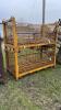 PAIR OF STEEL 80IN X 38IN X 32IN STACKING CRATES