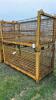 PAIR OF STEEL 80IN X 38IN X 32IN STACKING CRATES - 3