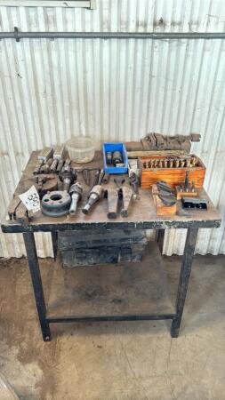 Assortment of Milling Machine Parts and Bits