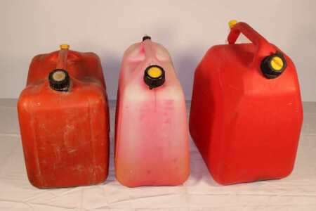 3 Plastic Gas Cans