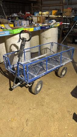 Metal Wagon With Folding Sides