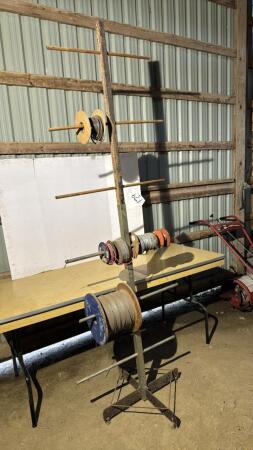 Wire Rack with Quantity of Cable