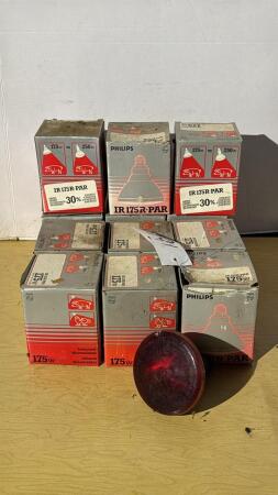 (12) 175W Infrared Heat Lamps