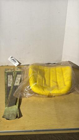 Seat Cushion and (2) 18in Mower Blades