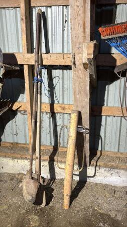 Manual Post Hole Digger and Post Pounder