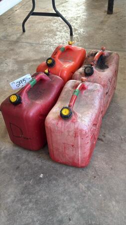 (4) 5 Gallon Gas Cans