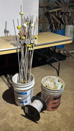 Metal Fence Rods and Insulators