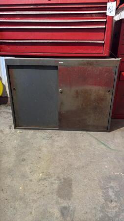 Metal Cabinet with Sliding Doors