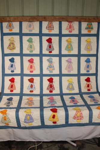 Quilt, Colonial Lady, Appliqued, Hand Quilted