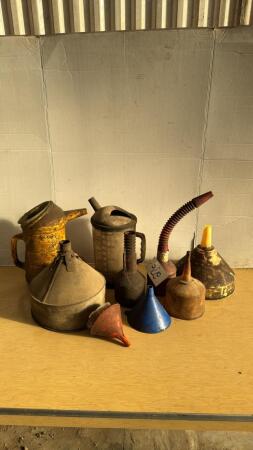 Assorted Funnels and Measuring Jug