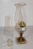 Oil Lamp, Chimney, Glass Ink Well
