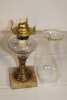 Oil Lamp, Chimney, Glass Ink Well - 2