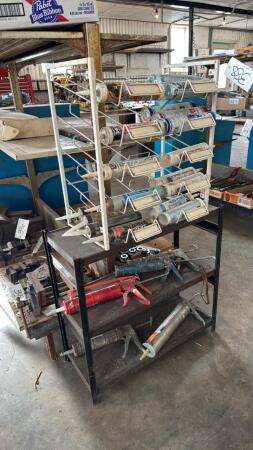 Caulking Guns, Caulking, Metal Shelf and Display Rack