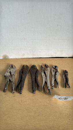 (6) Vise Grip Locking Pliers