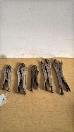 (5) Vise Grip Locking Pliers