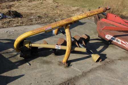 Greenline Model EM500 3Ph Post Hole Auger, 12"