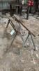 PAIR OF STEEL SAWHORSES