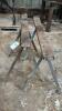 PAIR OF STEEL SAWHORSES - 2
