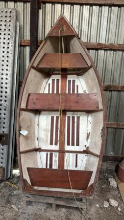83IN x 48IN WOODEN ROW BOAT