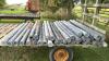 APPROX. 36 - 8FT x 5IN POLY POSTS - 2