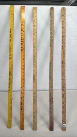 (5) GAS RELATED YARDSTICKS - SEE PHOTOS