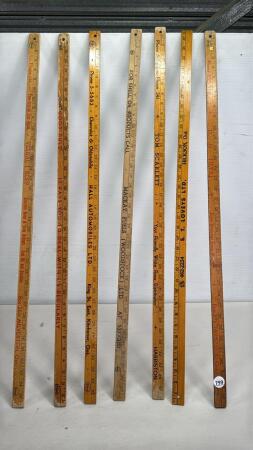 (7) GAS & CAR RELATED YARDSTICKS - SEE PHOTOS