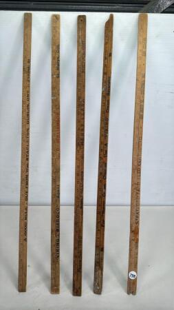 (5) PERTH COUNTY RELATED YARDSTICKS - SEE PHOTOS