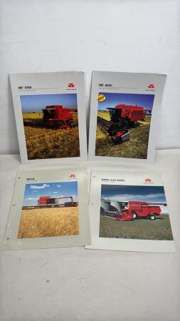 (4) MASSEY FERGUSON COMBINE BROCHURES