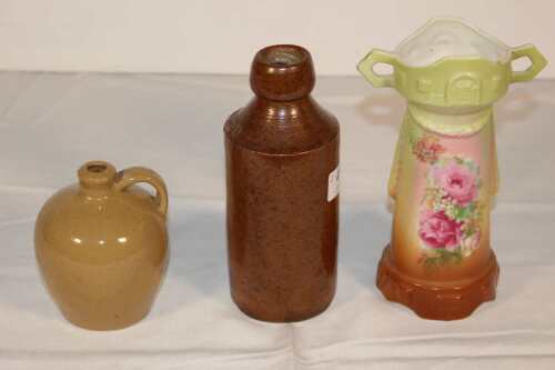 Bottle Signed Hammond and Small Jug and Vase