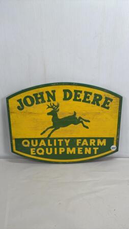 WOODEN REPRO JOHN DEERE SIGN