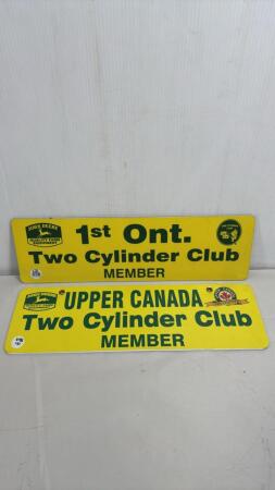 (2) TWO CYCLINDER MEMBER SIGNS
