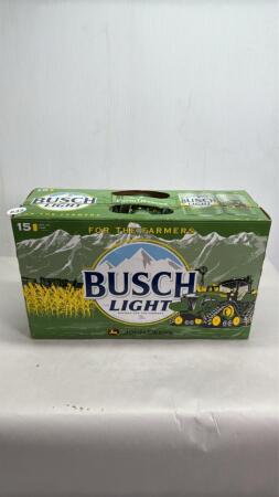 JOHN DEERE BUSCH LIGHT 15 EMPTY BEER CANS